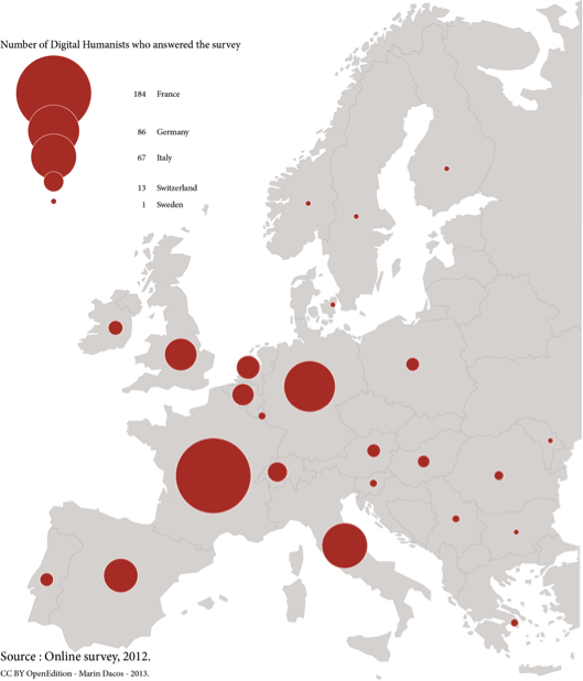 Mapa 3: Repartición por países (Europa)