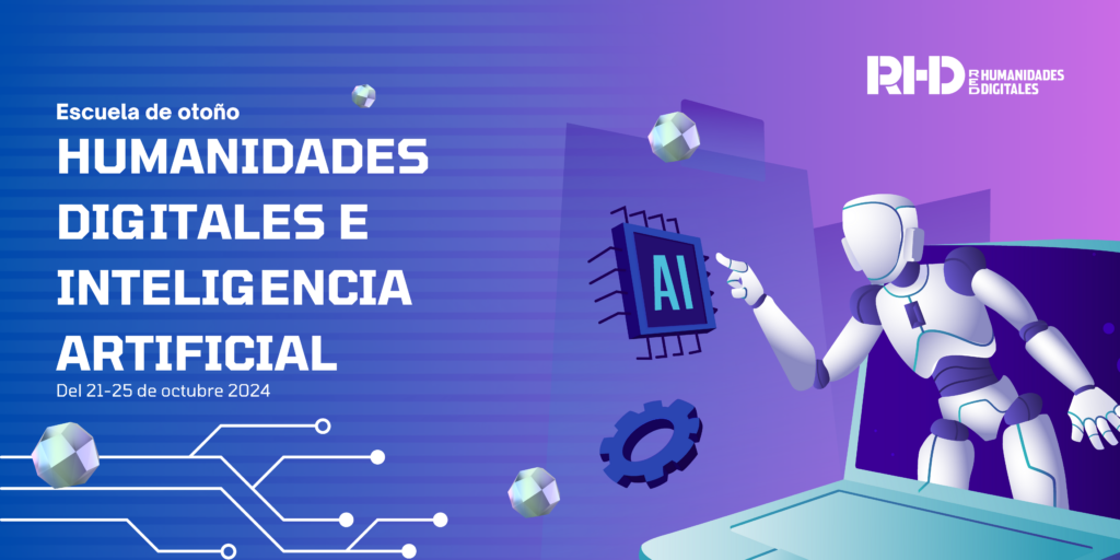 Banner de la escuela de otoño Humanidades Digitales e Inteligencia artificial