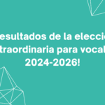 ¡Resultados de la elección extraordinaria para vocal de la RedHD 2024-2026!