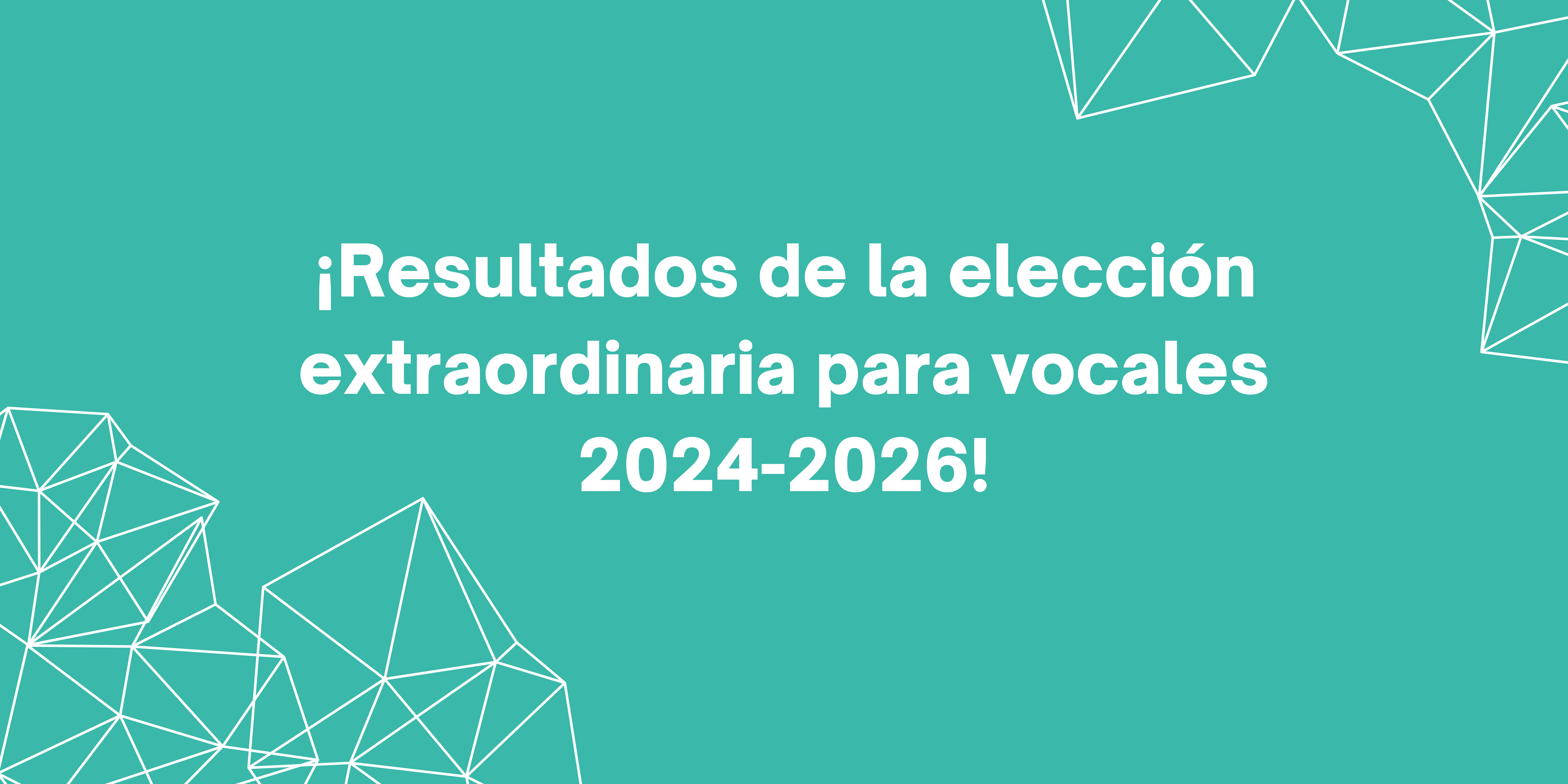 ¡Resultados de la elección extraordinaria para vocal de la RedHD 2024-2026!